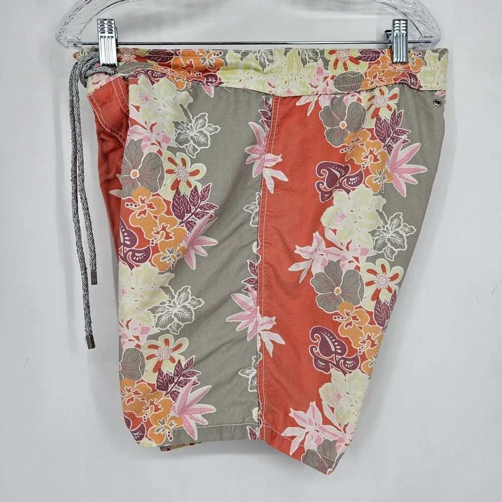 Vilebrequin Swim Trunks Mens Large Hawaiian Summer Beach Lined Shorts Floral